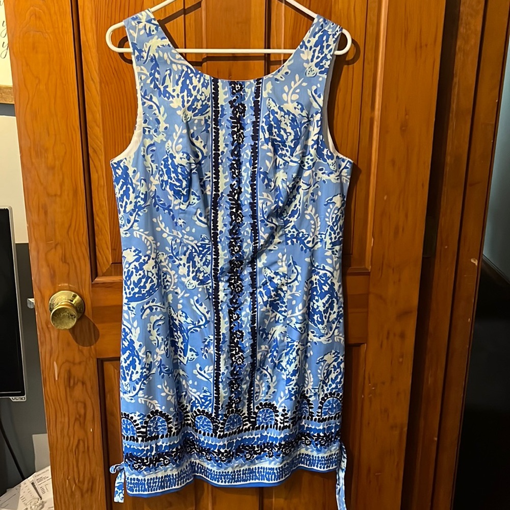 Lily dress very cute blues with side bows built in slip